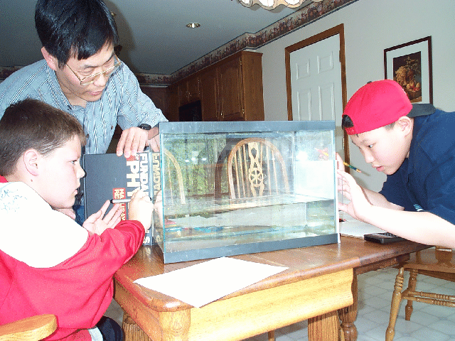 Hunter, Nicholas, and Dr. Kim